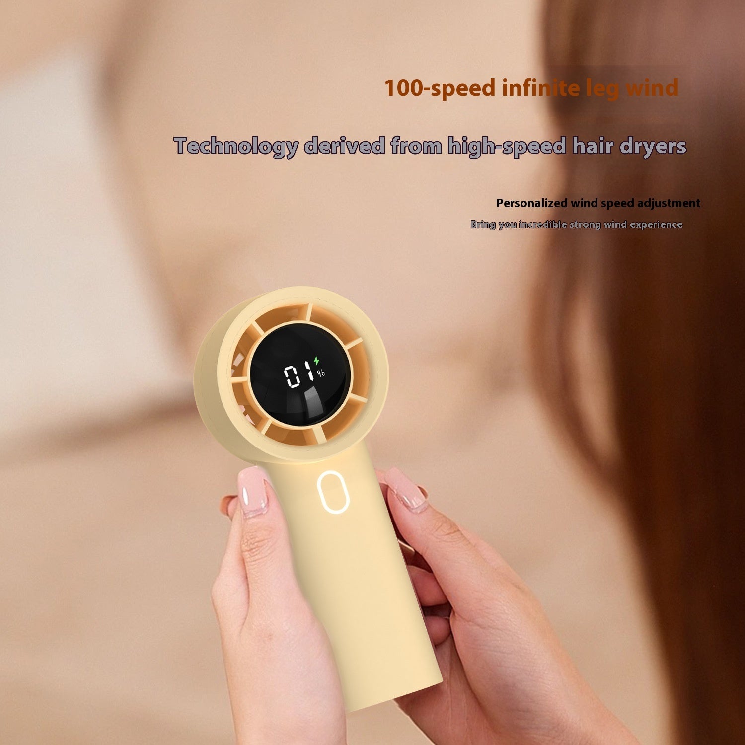 Mini Handheld Air Conditioner Fan – High-Speed, Rechargeable & Portable Cooler