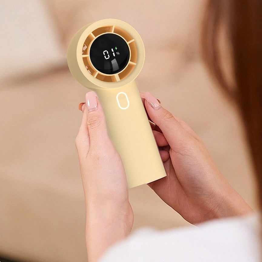 Mini Handheld Air Conditioner Fan – High-Speed, Rechargeable & Portable Cooler