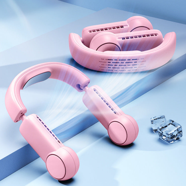 Portable Bladeless Neck Fan – USB Rechargeable Wearable Air Cooler