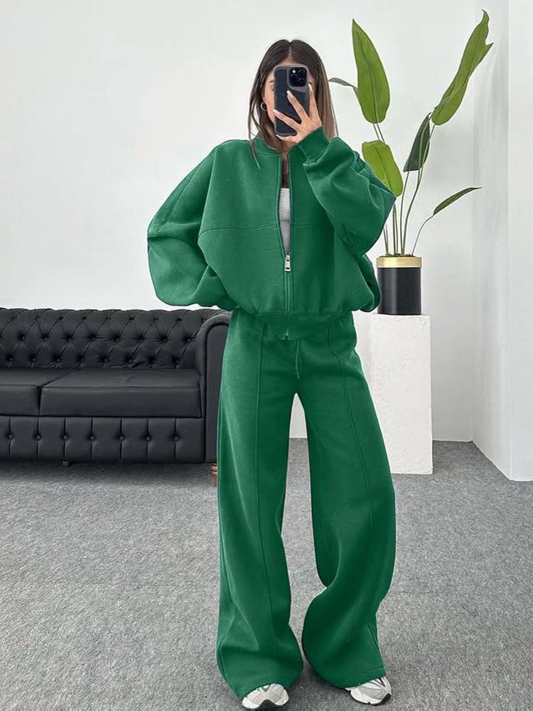 European-Inspired Longline Cardigan & High-Waist Trousers