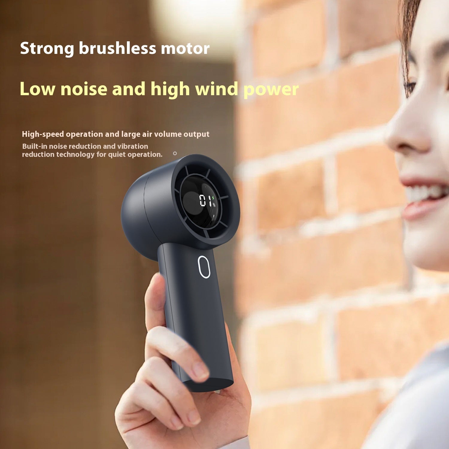 Mini Handheld Air Conditioner Fan – High-Speed, Rechargeable & Portable Cooler