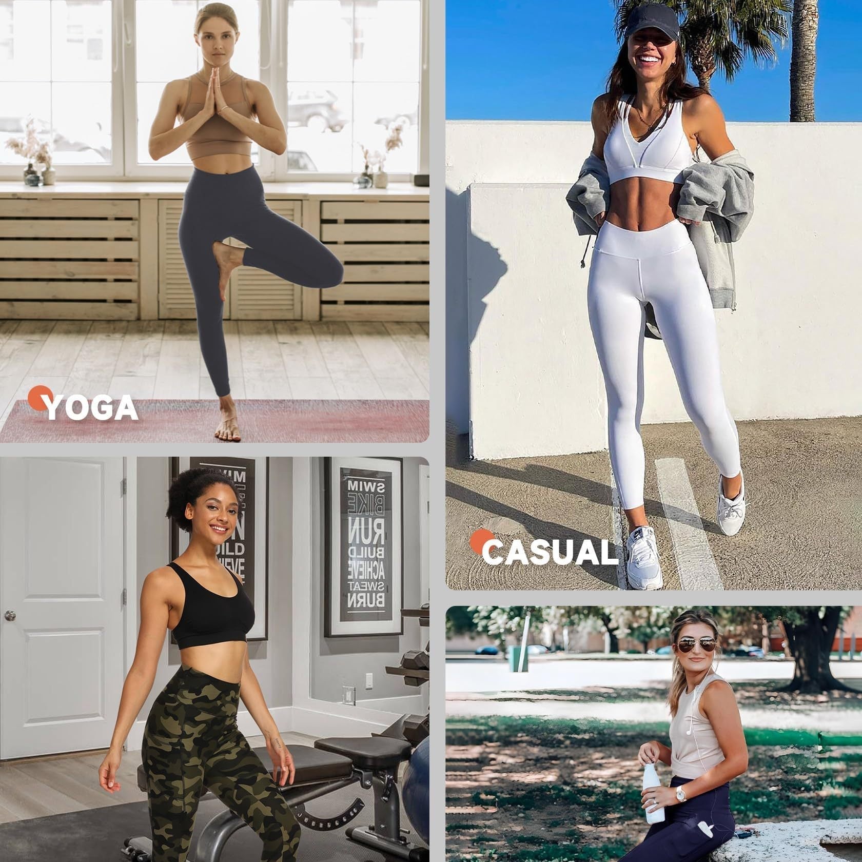 Cropped High waisted leggings - Army Green