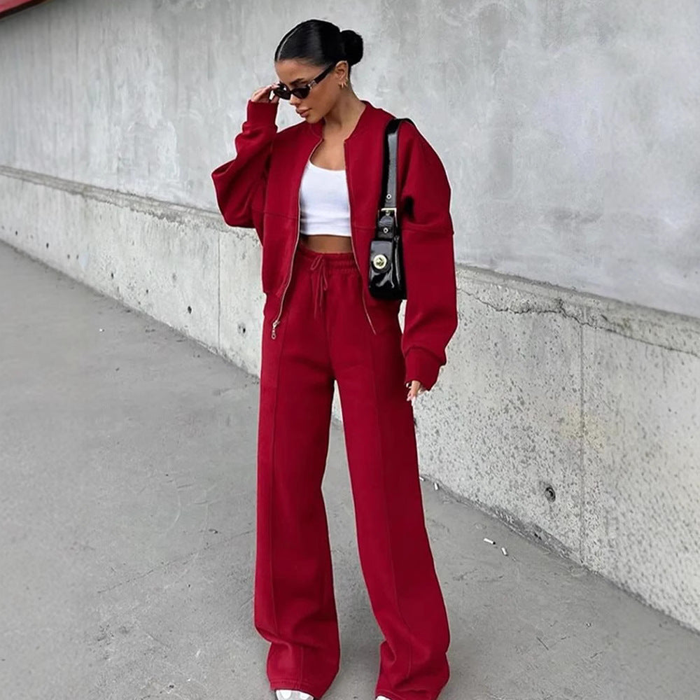 European-Inspired Longline Cardigan & High-Waist Trousers