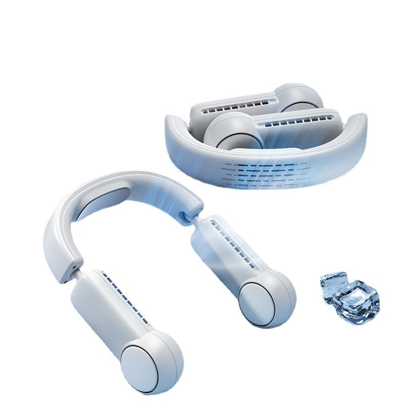 Portable Bladeless Neck Fan – USB Rechargeable Wearable Air Cooler