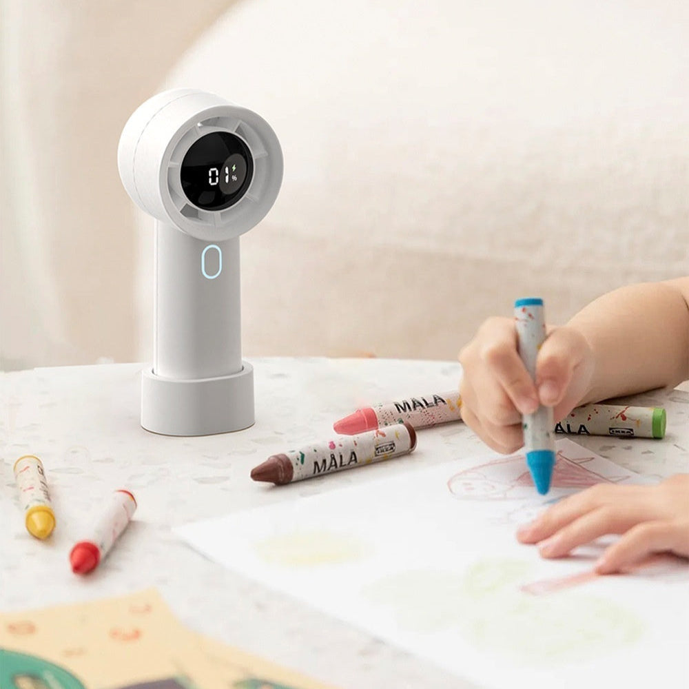 Mini Handheld Air Conditioner Fan – High-Speed, Rechargeable & Portable Cooler
